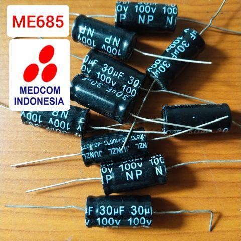 CAPACITOR AXIAL 30UF 100V