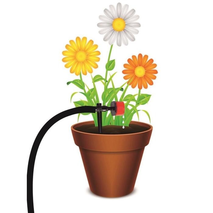 Paket Irigasi Pot Drip Putar 10 Pot / Drip Putar / Paket 01