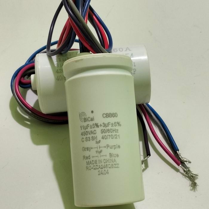 KAPASITOR MESIN CUCI SHARP BICAI CBB60 ORIGINAL