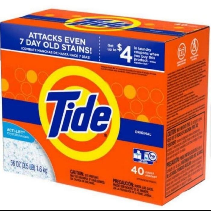 Deterjen Bubuk Tide Detergent Powder Original Sabun Cuci Baju 1.6Kg