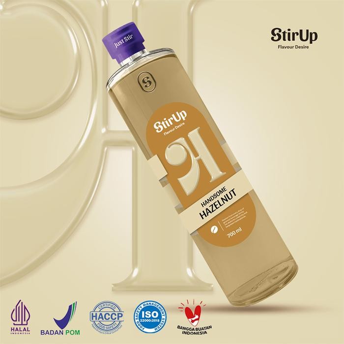 

Baru StirUp Handsome Hazelnut - Gourmet Syrup Rasa Hazelnut - Glass Terlaris