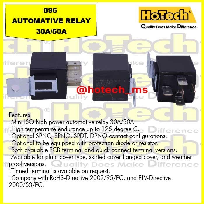 RELAY SONG CHUAN 30A/50A 12 VOLT DC