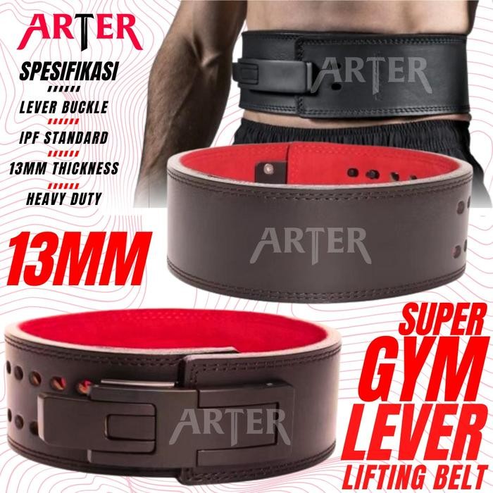 ARTER Gym Lever Belt SUPER Buckle Powerlifting Weightlifting 13mm