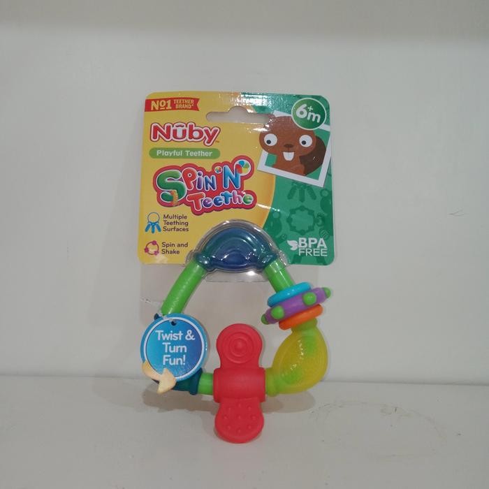 

Nuby Playful Theether Spin N Teethe 6+ Months / Mainan Anak