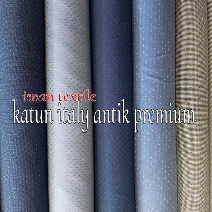 

Kain Bahan Kemeja Pria Kantoran Katun Italy Garment Import Quality
