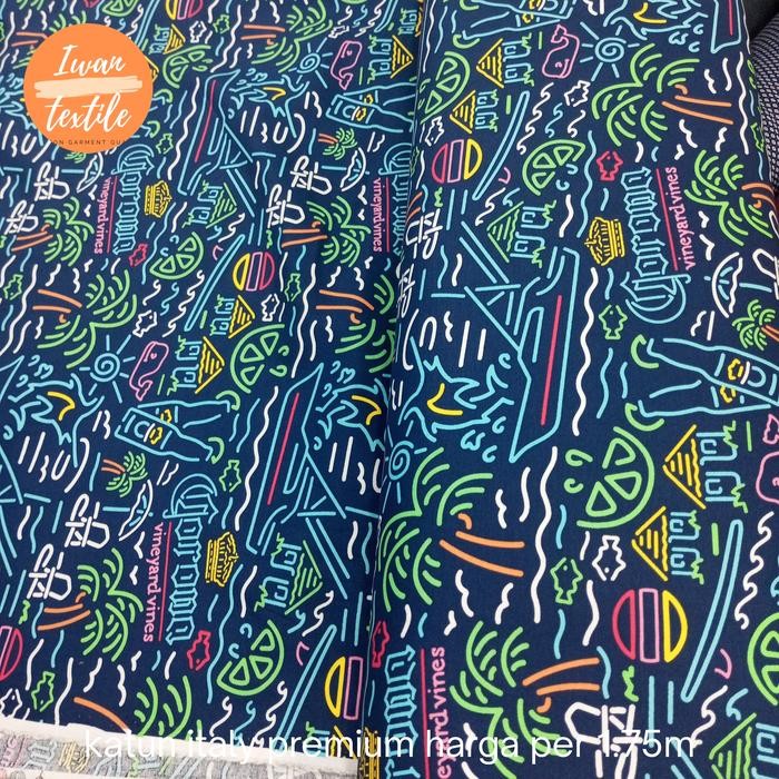 

Kain Katun Italy Kain Katun Motif Kain Bahan Kemeja Premium Quality