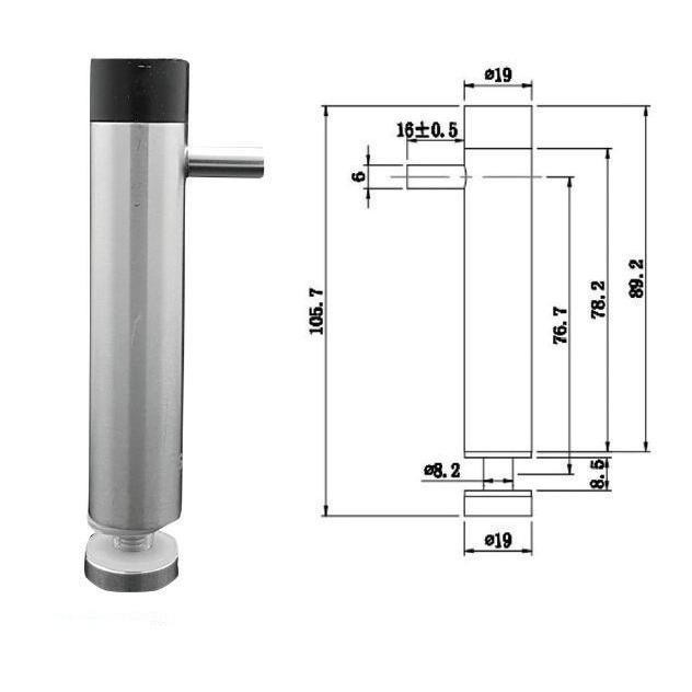 Glass Door Stopper With Hanger Penahan Pintu Kaca Dengan Gantungan