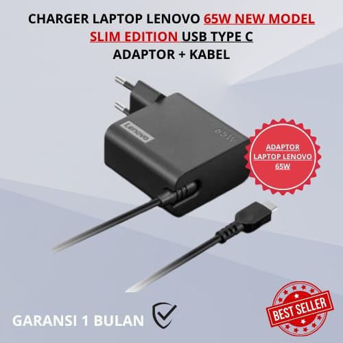 TERBARU CHARGER LAPTOP LENOVO 65W NEW SLIM EDITION TYPE C ORIGINAL TERMURAH