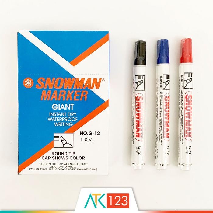 

New Spidol Permanent Snowman G-12