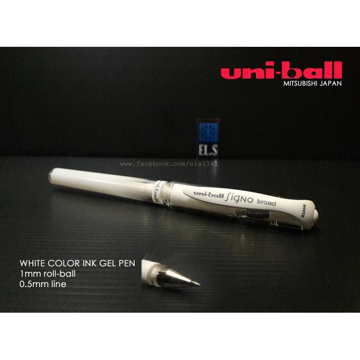 

New Uni-ball Signo Broad Pen Gel White