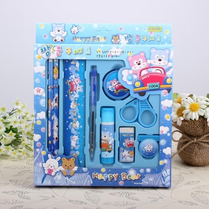 

New Paket Alat Tulis Set 9 In 1 Mini Stationery Set Karakter Set Alat Tulis Anak Kado Souvenir