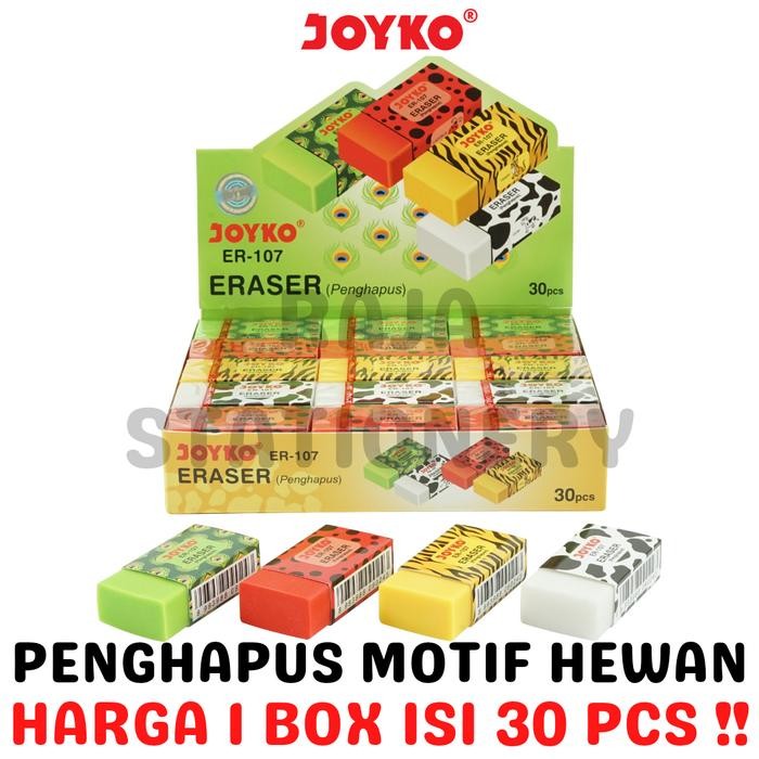 

New JOYKO ERASER PENGHAPUS JOYKO MOTIF HEWAN BINATANG LUCU ER-107 [30PCS]