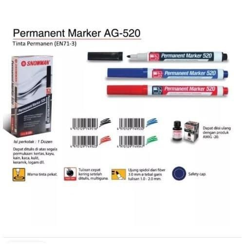 

New SPIDOL PERMANENT KECIL SNOWMAN AG 520
