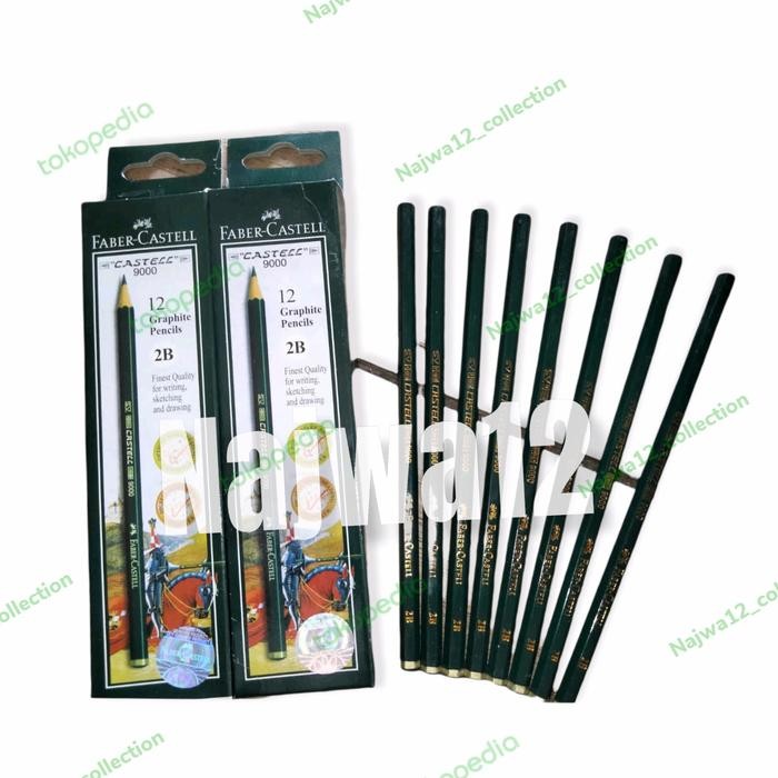 

New pensil faber castell 2b 1 pack 12 pcs