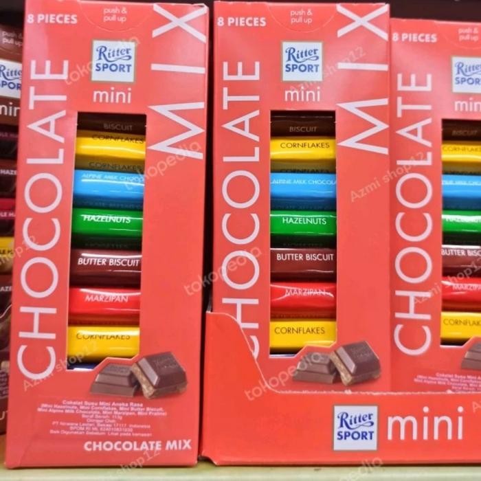

Neww ritter sport mini choco mix 150gr Terlaris