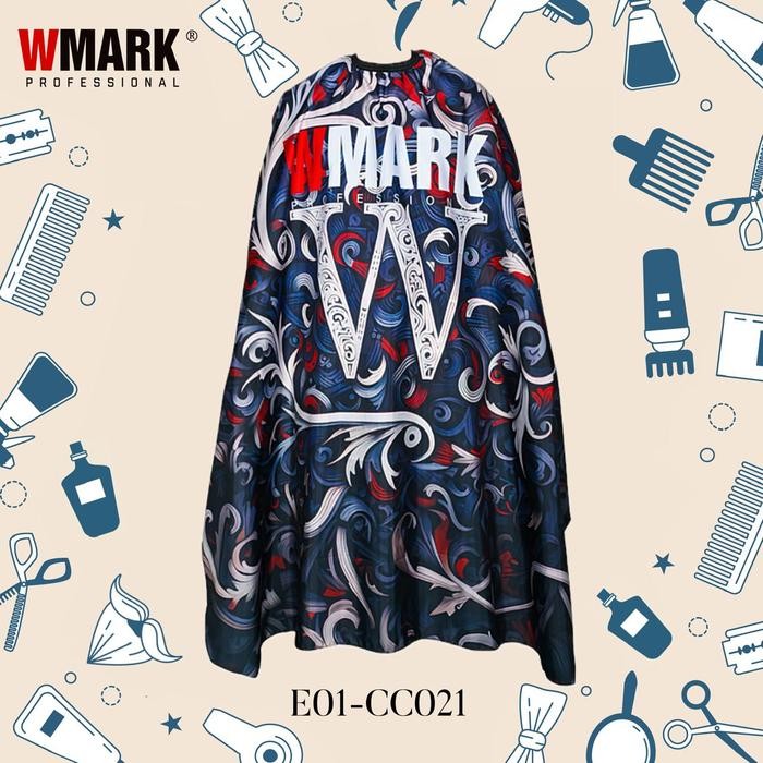 Kain Kep Kip Wmark Barbershop Hairdressing Cutting Cape 140 X 160 Cm