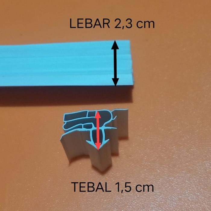 Karet Gasket Pintu 2 Pintu Atas Kulkas Polytron 44 X 50 Cm