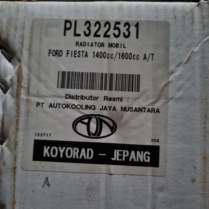 Radiator Manual Matic Koyorad Ford Fiesta