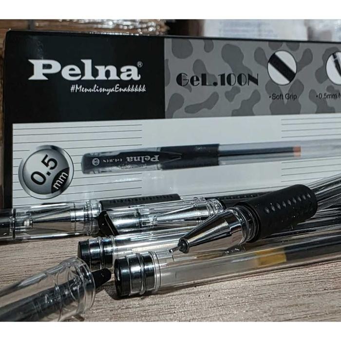 

New Pulpen PELNA 100N - Mata Jarum - Pulpen Gel isi 12 Pulpen