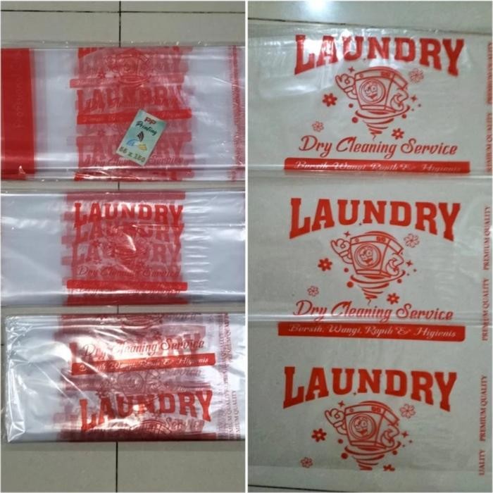Plastik Laundry Sablon Kiloan Bahan bening