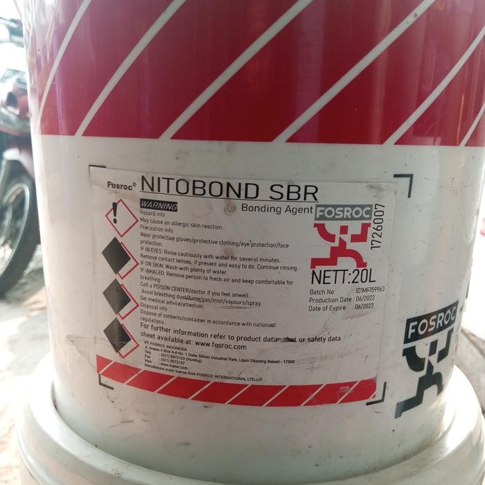 FOSROC Nitobond sbrAdhesive Coatings Nitobond SBR (Lateks) fosroc.20L