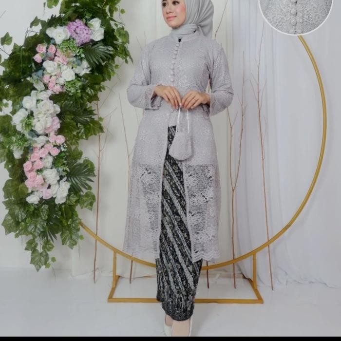 atasan kebaya brokat / kebaya kancing depan