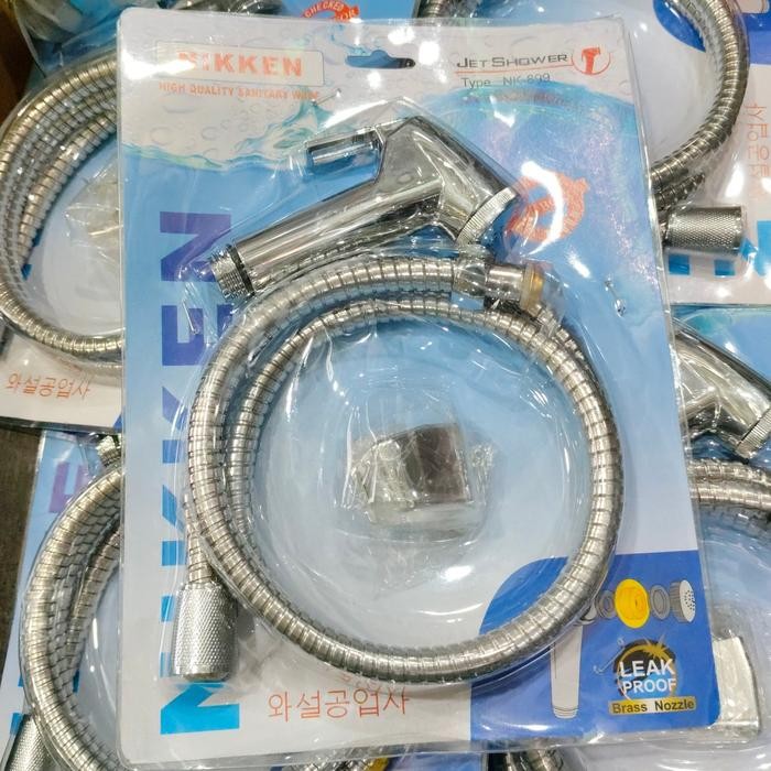 READY selang shower jet closet wc duduk fleksibel chrome