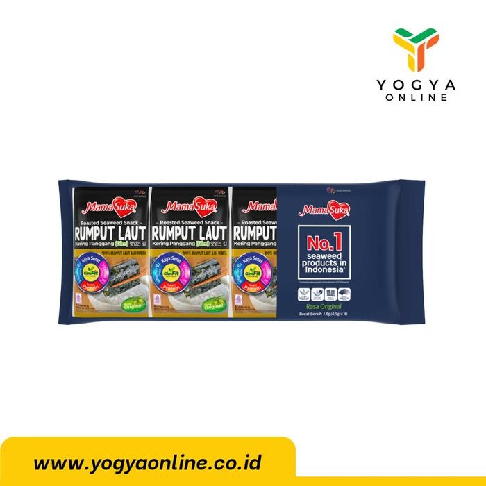 

Baru Mamasuka Rumput Laut Panggang 4x4.5g - Cemilan Gurih