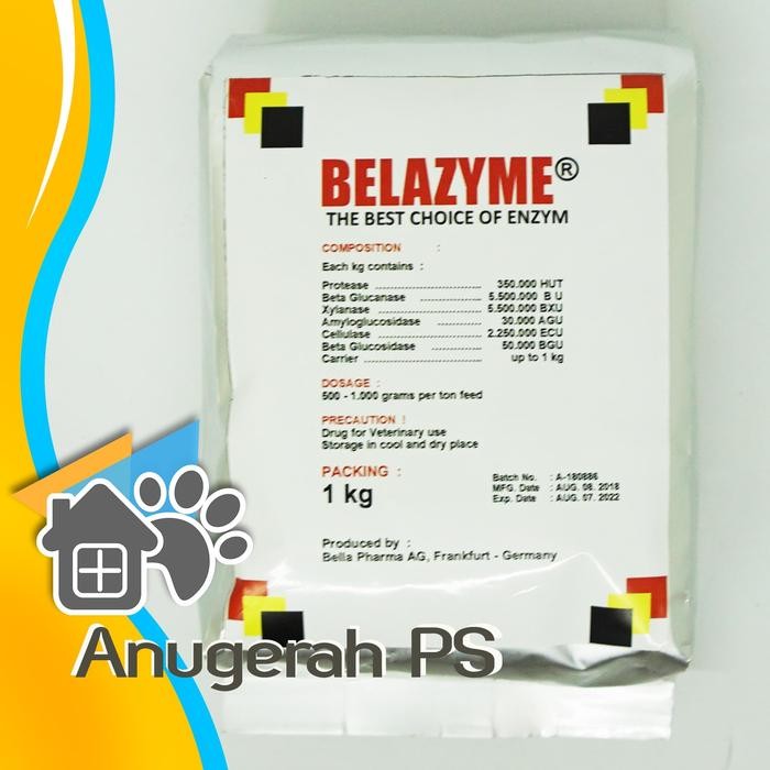 

Baru Enzim Pakan Belazyme Repack 1kg Suplemen Pakan Ternak
