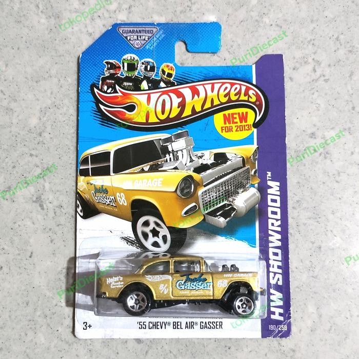 Hot Wheels Hotwheels 55 Chevy Bel Air Gasser Tuske Gold Hw Showroom