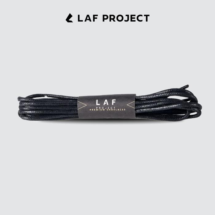 LAF Project - Tali Sepatu Shoe - Round - 100cm - Black & White Hitam Putih