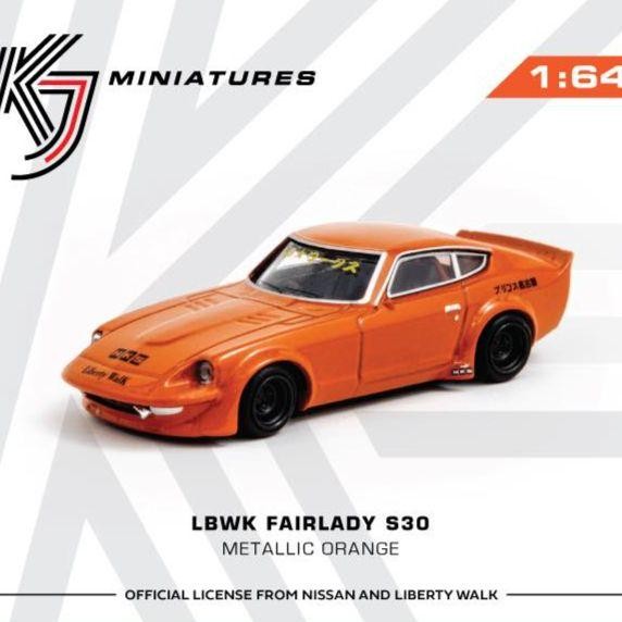 Kj64003Or Kj Miniatures 1/64 Lbwk Nissan Fairlady S30 Metallic Orange
