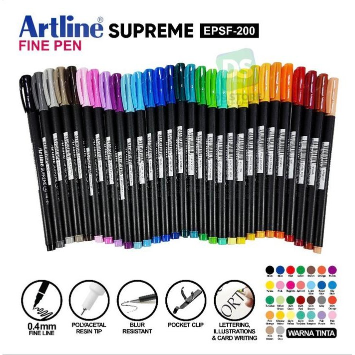 

Spidol Artline Epfs-200 0.4 Mm