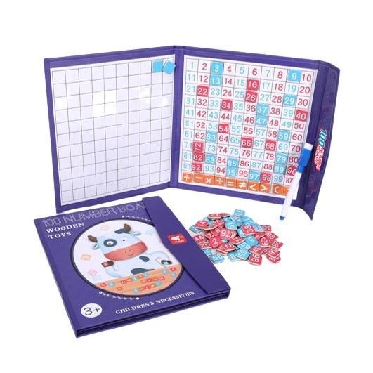 Buku Montess Magnet Angka Magnetic Number Wooden Travel Toy