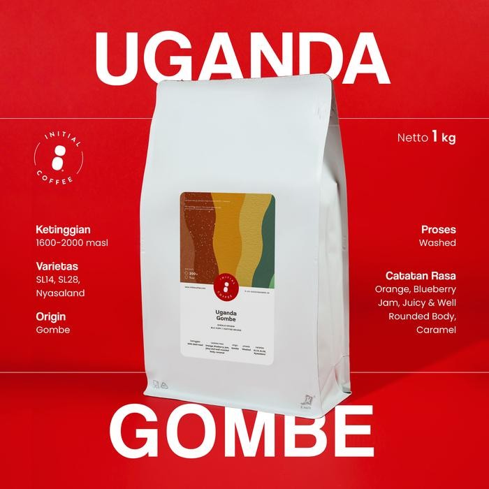 

Biji Kopi Uganda Gombe Initial Coffee 1 kg
