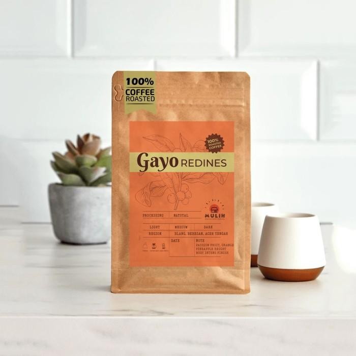 

Biji Kopi Bubuk Arabika Gayo Redines Arabica Coffee Roast Bean 1Kg by Mulih Kopi