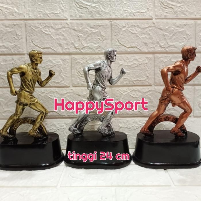Piala Trophy Lari Running Fiber - Piala Olahraga Shopee Termurah