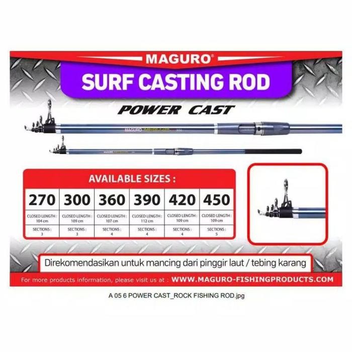 Joran Laut Maguro Power Cast 270 300 360 390 420 450 Carbon