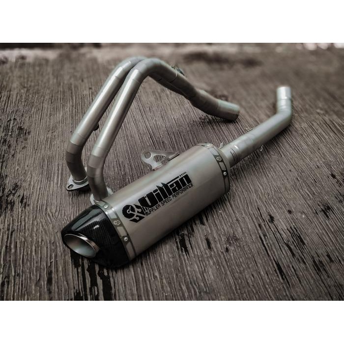 Knalpot villan type MV1 silver full system cbr250rr ninja250 r25 mt25