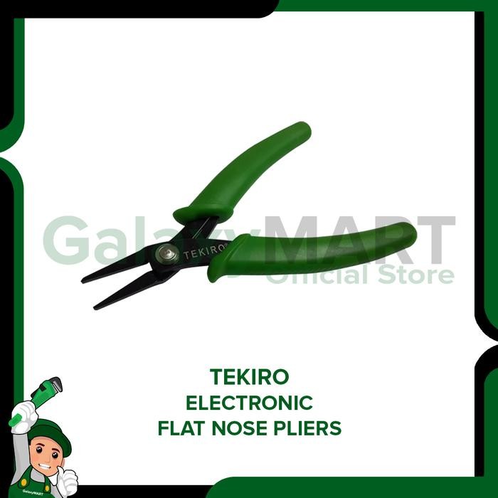 TEKIRO Electronic Flat Nose Pliers / Tang Plat Elektronik 5 Inch