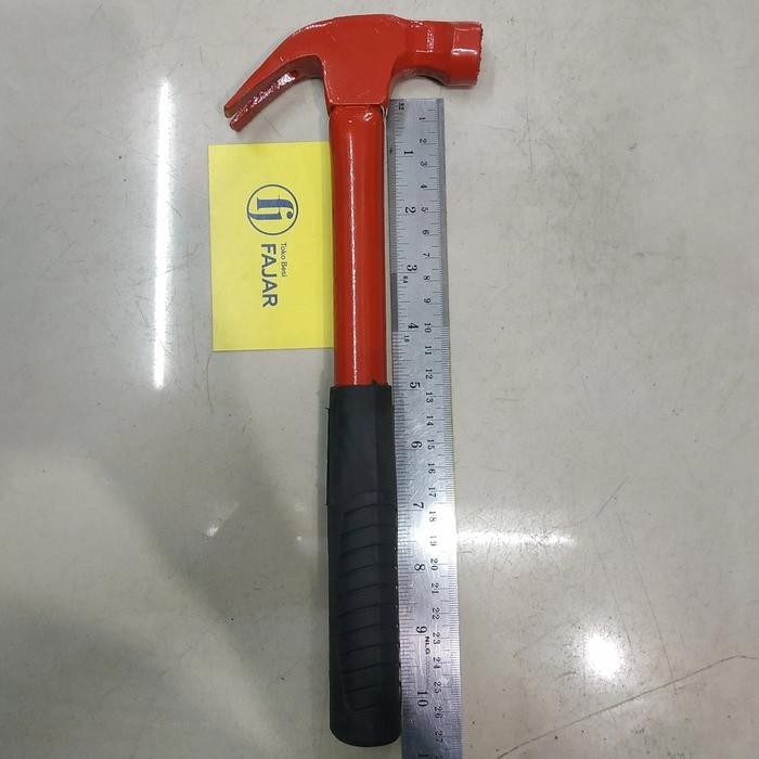 Martil tanduk gagang besi / palu kambing / claw hammer gerigi magnet