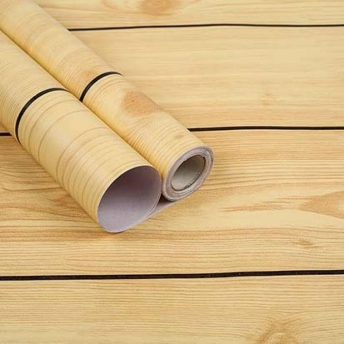 Wallpaper Stiker Dinding /Wallpaper Sticker Motif Serat Kayu Natural Gh 298