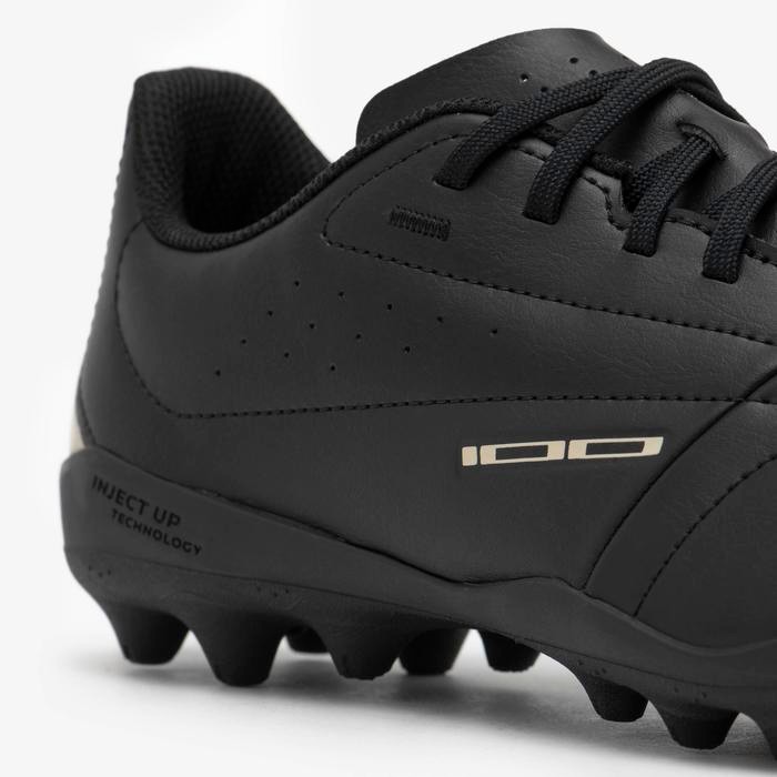 Decathlon Kipsta Sepatu Sepak Bola 100 MG - Hitam - 8808623