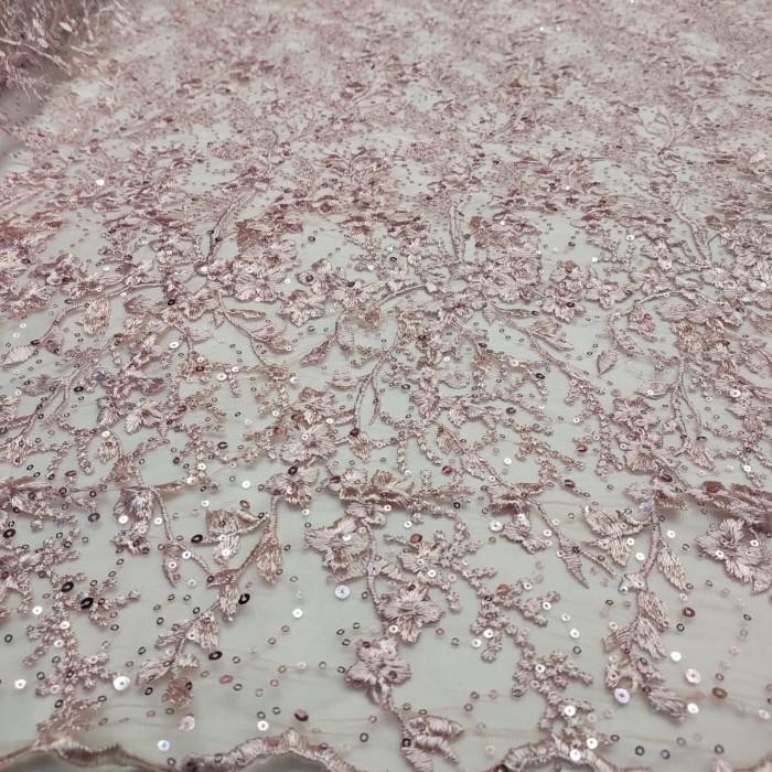 kain brokat prada Brukat tile Kain tulle bordir Bahan tile korea_BW