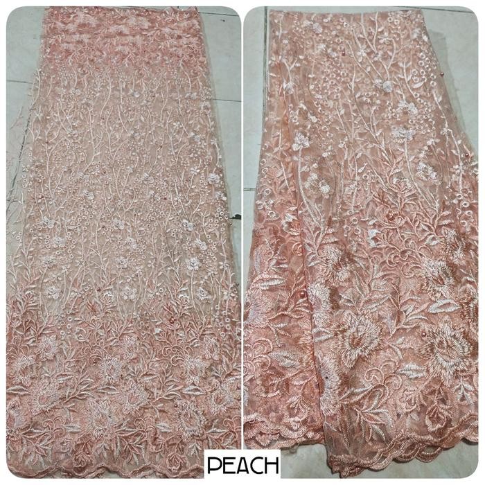 Brokat Tile two-tone Bordir