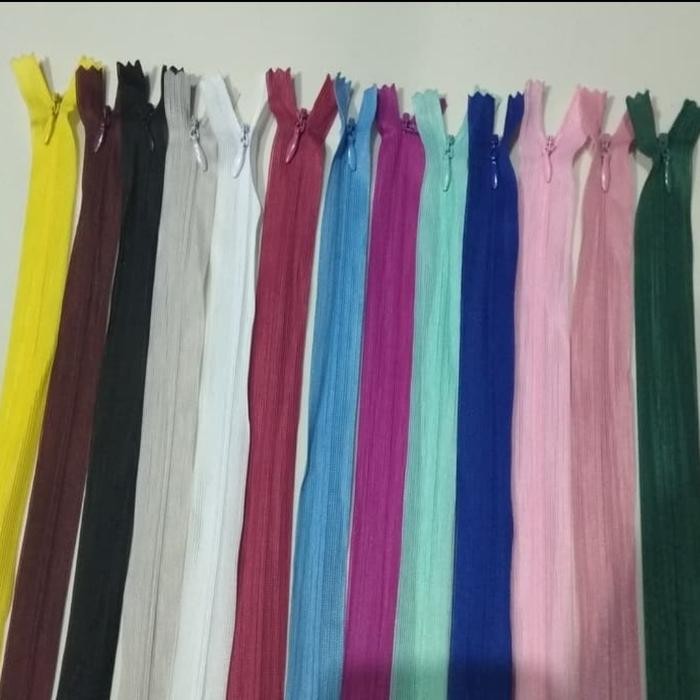 GGAF Resleting Jepang Lokal / Kcc / Ykk / Kamisol 25 Dan 50 Cm Lusinan