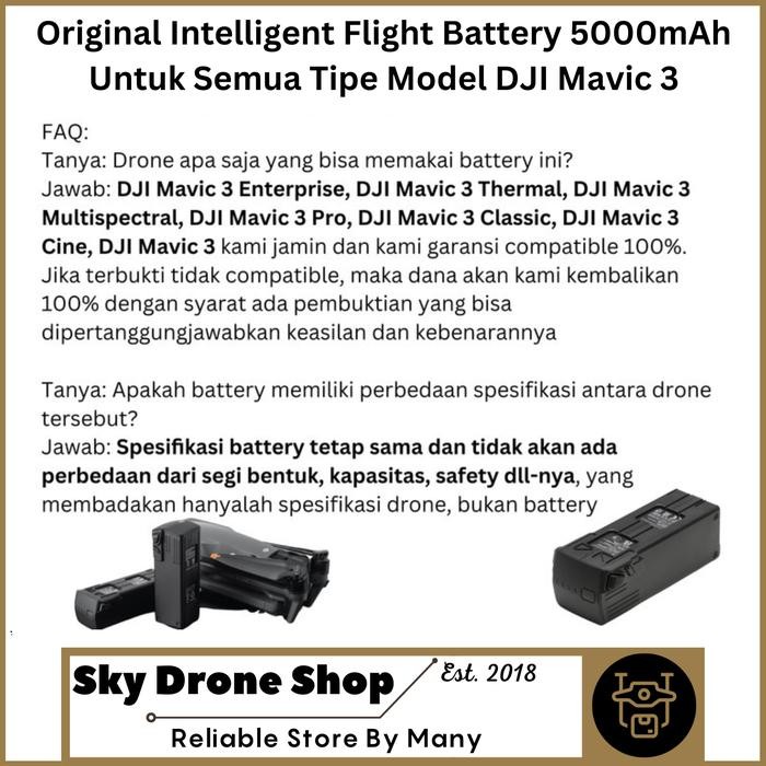 Battery Baterai Dji Mavic 3 Enterprise Dji Mavic 3 Thermal Dji Mavic 3 Multispectral Dji Mavic 3 Pro