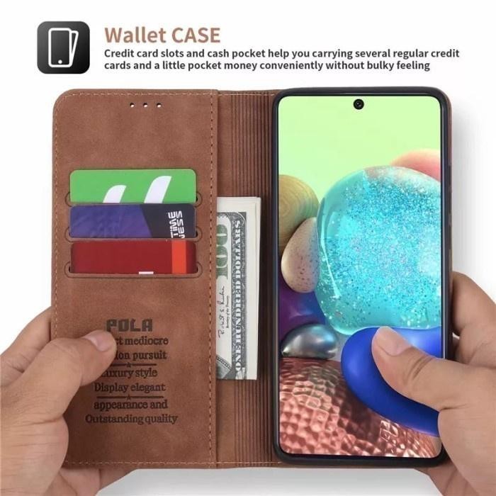 Vivo Y22 Y22S V17 Pro Y11 Y20Sg Y20S G Y20 Sg Flip Cover Magnetic Pola Leather Case Wallet Magnet