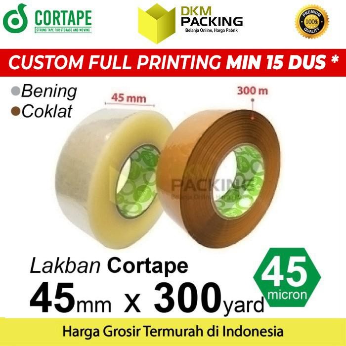 

ID LAKBAN 45MM X 300Y JUMBO CORTAPE PLAKBAN ISOLASI TAPE TERMURAH /SATUAN
