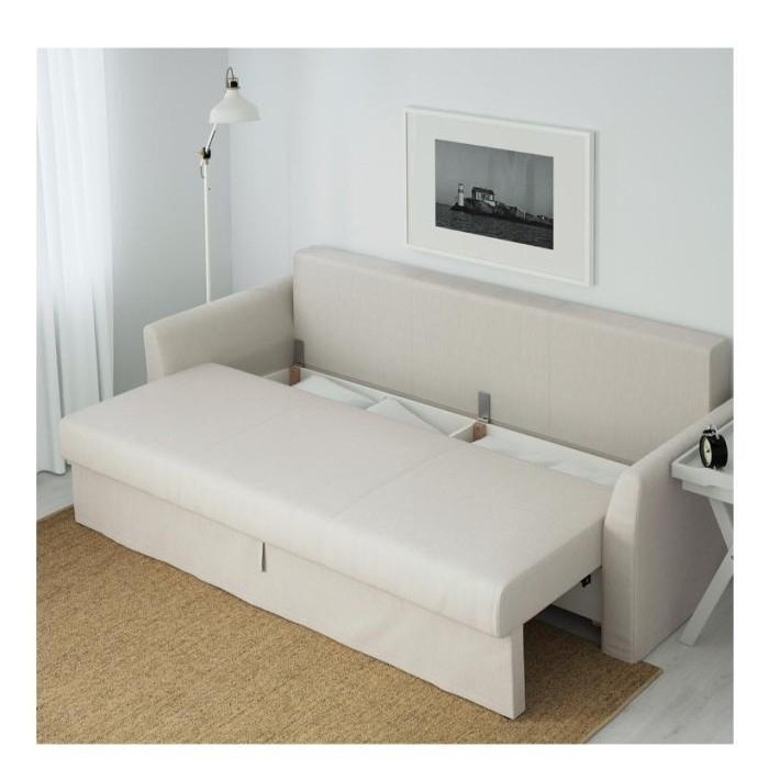 Sofa Bed Minimalis 3 Seater Sofa Multifungsi Sofa Bed Hira Kayu Busa